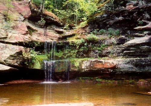 Twin Falls on Larsen Creek